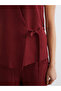 Double Breasted Collar Textured Women's Classic Vest - 2