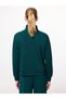 Alita City Farkıyla Lcw Everyday Petrol High Neck Women's Sweatshirt - 4