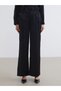 Lcwaikiki Classic Black Elastic Waist Satin Women's Trousers - 2