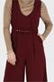 BUTTON DETAILED BELTED JUMPSUIT 42422 - 4