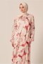 Patterned Satin Dress 45511 - 4