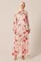 Patterned Satin Dress 45511 - 3