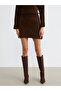 Özmarka New Season Elastic Waist Knitwear Mini Skirt - 2