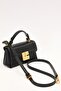 Black Lock Flip Shoulder Bag - 3