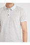 Men's Gray Polo Neck T-Shirt - 5