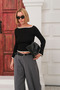 Kayak Neck Raglan Sleeve Fit Knitwear Sweater - 5