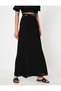 High Waist Belted Long Skirt - 3