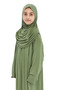 Practical One-Piece Organic Girl's Prayer Dress - Pistachio Green - 3