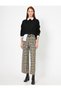 Women's Brown Belt Detailed Trousers 0YAK43480EK - 2