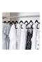 100-Piece Non-Slip Velvet 360 Degree Swivel Hangers Set Black - 6