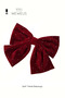 Burgundy Velvet Stone Ribbon Bow Buckle