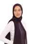 Ready Practical Luxury Neck Collar Beaded Chiffon Shawl Plum - 3