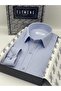 Slim Fit Long Sleeve Satin Gift Boxed Easy-Iron Men's Shirt Fs-002968 - Light Blue