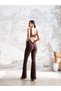 Spanish Leg Pilates Yoga Sports Jumpsuit with Gathered Hips