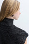 Women's Anthracite Turtleneck Sweater - 4