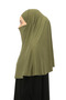 Ready-made Turban Veil Practical Scarf Hijab with Hijab - Prayer Cover Souffle (xl) - Khaki - 5