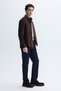 Men's Brown Regular Fit Long Sleeve Velvet Shirt - 3