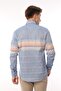 Slim Fit Long Sleeve Panelled Linen Gift Boxed Easy-Iron Men's Shirt Fs-002994 - Orange - 7
