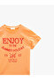 Written T-Shirt Short Sleeve Crew Neck Cotton - 3