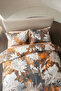 Vienta Premium 100% Cotton Satin Double Duvet Cover Set - Orange - 5