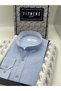 Hakim Yaka Slim Fit Linen Men's Shirt with Gift Box Fs-003042 - Blue - 9