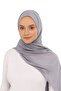 Ready Luxury Practical Hijab Chiffon Shawl Gray - 3