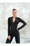 Back Low-cut Long Sleeve Sports Jumpsuit - 7