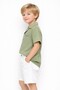 Stylish Shirt and Adjustable Waist Short-Sleeved Shorts 2-Piece Set Children's and Baby Clothing Special Day Bayra - 4