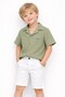 Stylish Shirt and Adjustable Waist Short-Sleeved Shorts 2-Piece Set Children's and Baby Clothing Special Day Bayra - 3