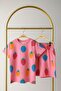 Colorful Strawberry Detailed Shorts Suit - 2