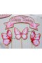 32 Pieces Butterfly Themed Gold Glittery Special Occasion Ornament Banner Cake Picks Cupcake Picks Cocktail Picks Engagement Birthday Cocktail Event and Presentation Cake Decoration Ornament Thick Paper - 8