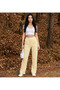 Women S Waterway Striped Elasticated Wide Leg Pants Sweatpants – Summer Relaxed Style and Casual Chic - 4