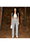 Women S Waterway Striped Elasticated Wide Leg Pants Sweatpants – Summer Relaxed Style and Casual Chic - 3
