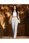 Women S Waterway Striped Elasticated Wide Leg Pants Sweatpants – Summer Relaxed Style and Casual Chic - 3