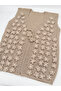 Handmade Pearl Flower Embroidered Knitted Dowry Gift Women's Vest
