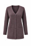 Seasonal Mercerized Mother's Pocket Cardigan / Lilac - 3