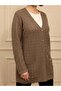 Seasonal Mercerized Mother's Pocket Cardigan / Mink