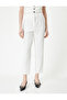 Carrot Pants High Waist Pocket Detail - 3
