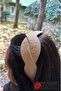 Beige Straw Weave Knot Detailed Handmade Women's Young Girls Hair Crown Dd343 - 4