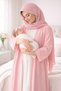 Maternity Set, Set of 3 Abaya + Inner Dress + Shawl, Maternity Photoshoot, Baby Shower Dress - 3