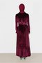 Embroidered Dress with Belt 40379 - 3