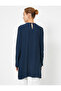 Crew Neck Long Sleeve Flared Hem Blouse - 4