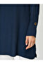 Crew Neck Long Sleeve Flared Hem Blouse - 5