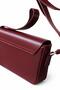 Denisa Clamshell Burgundy Crossbody Bag - 4