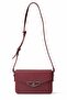 Denisa Clamshell Burgundy Crossbody Bag