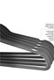 100-Piece Non-Slip Velvet Cloth Hanger Set Grey - 4