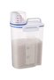 10-Piece Airtight Rice, Bean, Cereal Storage Container Bin With Measuring Cup Set Clear 2500 - 7