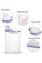 2L Portable Plastic Rice Storage Box Container With Measuring Cup - White - 3
