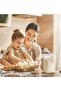 2L Portable Plastic Rice Storage Box Container With Measuring Cup - White - 6
