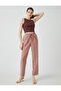 Wide Leg Trousers with Pockets and Tied Waist